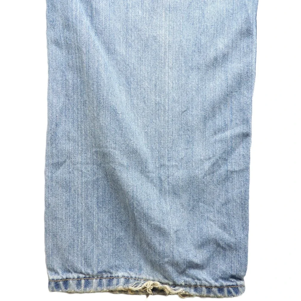 Levis 569 Loose Straight Jeans Men 36x32 Light Wash Denim Skater Baggy Blue Work